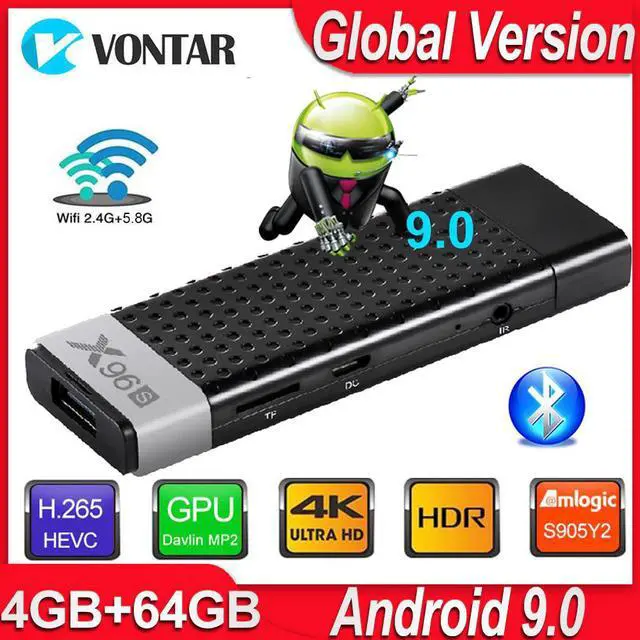 Main image of 9.0 TV Box X96S TV Stick Smart Mini PC DDR3 4GB RAM Amlogic S905Y2 2.4G/5G WiFi Bluetooth 4.2 4K  TV Media Player