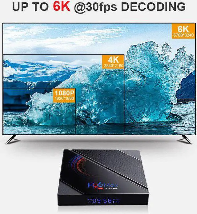 Alt view image 4 of 5 - Max Tv Box Android 10.0 Allwinner H616 4GB 32GB 64GB 6K HD 2.4G5G WiFi Media Player MAX Smart Android Tv Box Set Top Box