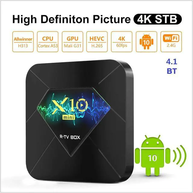 Alt view image 2 of 5 - Android 10.0 Smart TV Box Allwinner H313 Quad Core 1GB 8GB / 2GB 16GB Dual Media Player 2.4G WIFI BT4.1 Set Top Box