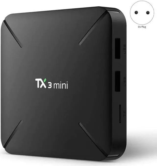 Alt view image 3 of 5 - Mini TV Box Android 8.1 TV Box EU Plug with 4 in 1 USB Bluetooth 5.0 Wireless Receiver 3.5mm AUx o Adapter