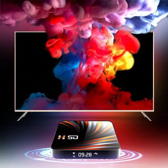 Alt view image 2 of 5 - 2020 New Design H50 TV Box Android 10 4GB 32GB 64GB 4K Media Player android tv RK3318 Quad Core 1080P H.265 Smart TV Box