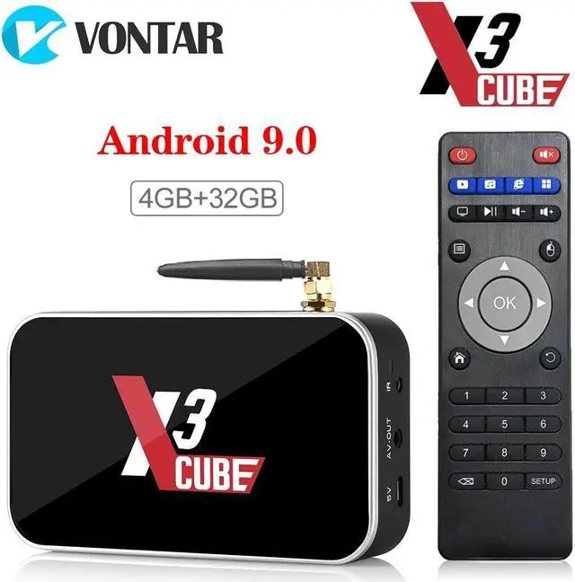 Alt view image 2 of 5 - X3 Pro Smart TV Box 4GB RAM DDR4 32GB Android 9.0 TV Box S905X3 X3 cube 2GB 16GB Media Player 2.4G/5G WiFi 1000M 4K PK X2 pro