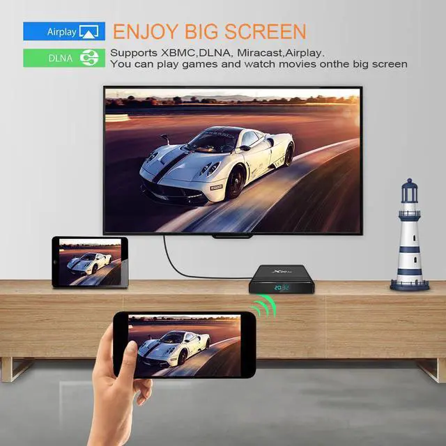 Alt view image 5 of 5 - AIR Amlogic S905X3 Quad Core Android 9.0 TV BOX 2.4G/5G Wifi BT Google Voice 8K Media Player Smart Mini Set Top Box air