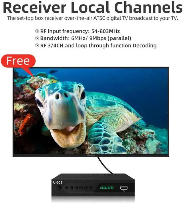 Alt view image 3 of 5 - Set Top Box  3.0 high quality full HD set top box Full HD Chip digital TV converter