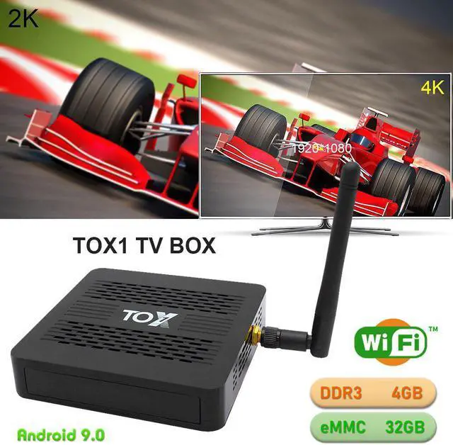Main image of Android 9.0 4+32GB Smart TV Set-Top Box Quad-Core WiFi 4K Media Player