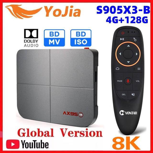 Disiney+ 8K Smart TV Box Android 9.0 Amlogic S905X3-B Dolby BD MV