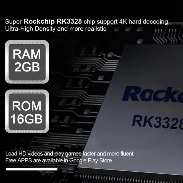 Alt view image 4 of 5 - 4G LTE Android Tv Box 2GB16GB RK3328 2.G5GWIFI 100M SetTopBox Support Google Play store Nano SIM Card 4k Youtube MediaPlayer