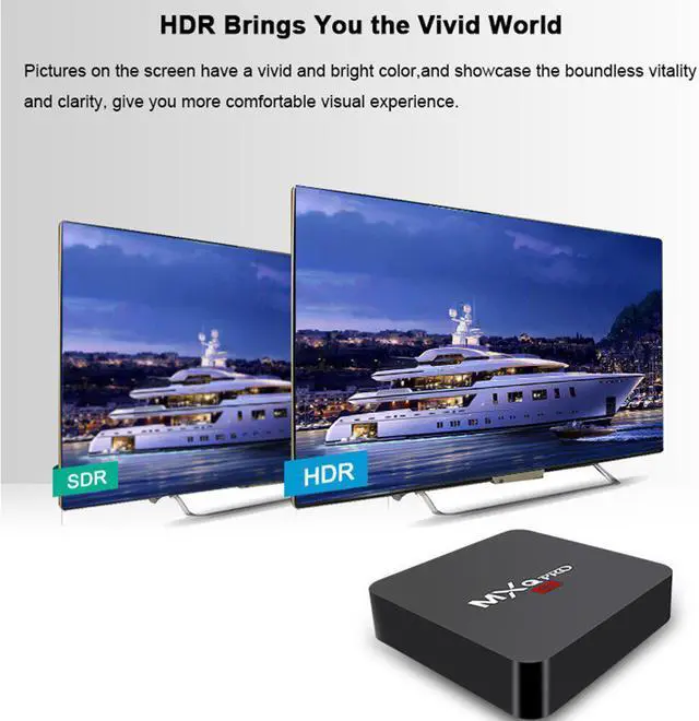 Alt view image 4 of 5 - PRO Android 7.1 4K Android TV Box Smart TV WiFi 2GB 16GB Google Voice TVbox Assistant Youtube Media Player 2.4g Set Top Box
