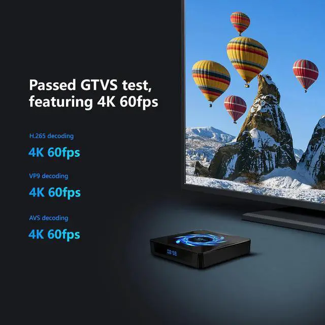 Alt view image 5 of 5 - 10.0 X96 Mini Smart TV Box  10 X96Q MAX 4GB 64GB 5G Dual wifi 1000M 6K BT5.0 Google Youtube PK H96 Media Player