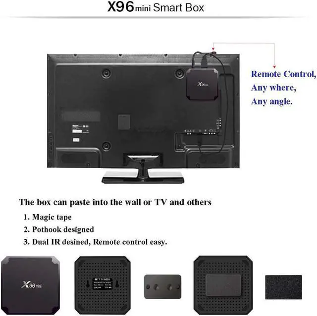 Alt view image 3 of 5 - Android 9.0 Media Player Set Top Box 1+8G/1+16G Smart Set-Top TV Box Quad Core 4K 3D WIFI 100M Media TV Box