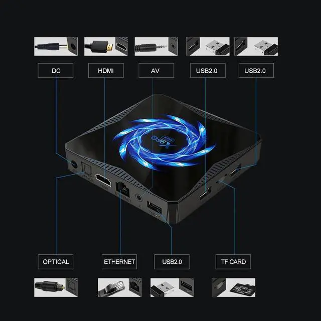 Alt view image 4 of 5 - MAX TV Box Android 10 4GB 32GB 64GB 4K H.265 Media Player 2.4G/5.0G WiFi Bluetooth Set Top Box Google Android Smart Tv Box