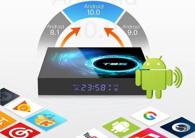 Alt view image 3 of 5 - tv box 10 T95 6K H616 Quad Core Netflix Media player Play Store Free Fast smart tv Set top box PK H96max