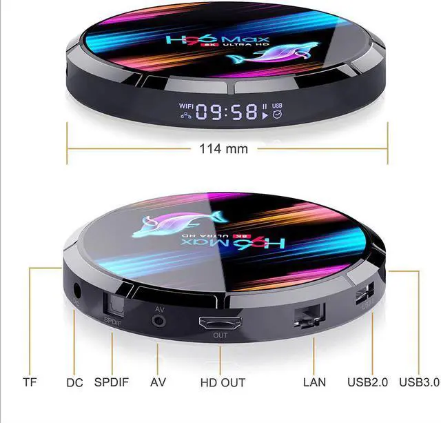 Alt view image 5 of 5 - 2020 H96 MAX X3 Android 9.0 TV Box 4GB 128GB 64GB 32GB Amlogic S905X3 Quad core Wifi 8K H96MAX X3 TVBOX Android Set top box