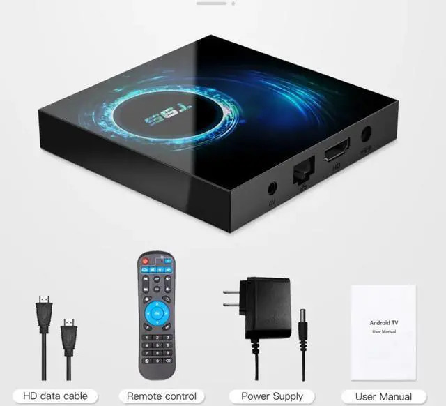 Alt view image 3 of 5 - Android 10.0 TV Box Set Top Box 2.4G H616 Quad Core Wifi Smart tvbox 4GB 32GB 64GB HD 6K Smart Media Player Set-top box