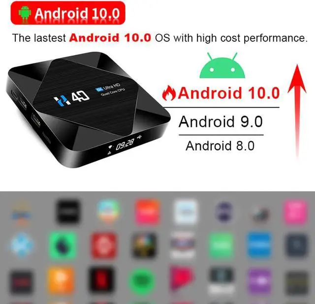 Alt view image 3 of 5 - tv box android 10 2.4G&5G Dual wifi 4GB 32GB 64GB smart tv box Google play store support youtube 6k HD set top box 2020