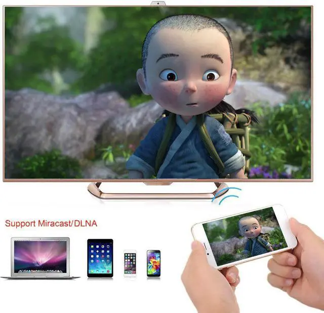 Alt view image 3 of 5 - V Android 7.1 TV Dongle RK3229 Quad-Core 1G / 8G UHD 4K HD Mini PC Miracast / DLNA H.265 WiFi Smart Media Player EU Plug
