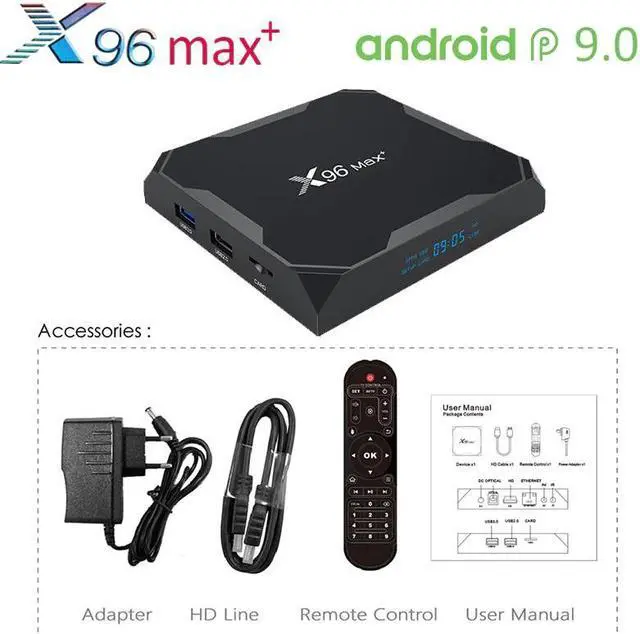 Alt view image 5 of 5 - MAX Plus Android 9.0 TV Box Amlogic S905X3 Netflix 1000M MAX X3 supports M3U Smart TV