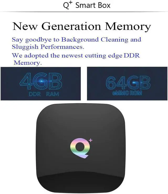 Alt view image 2 of 5 - Plus Smart TV Box Android 9.0 TV Box 4GB RAM 32G/64G ROM uad Core H.265 WiFi Google Play store Youtube Set Top Box PK H96/X96