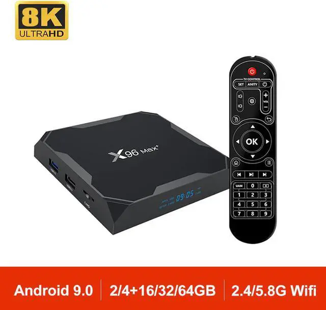 Main image of Plus Android 9.0 TV Box Amlogic S905X3 2.4G/5G Wifi BT 4.0 8K HDR TV Receiver Voice Control X96 Max Set Top Box VS HK1