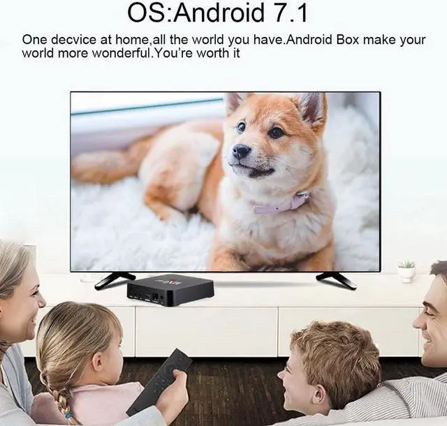 Alt view image 3 of 5 - PRO Android 7.1 4K Android TV Box Smart TV WiFi 2GB 16GB Google Voice TVbox Assistant Youtube Media Player 2.4g Set Top Box