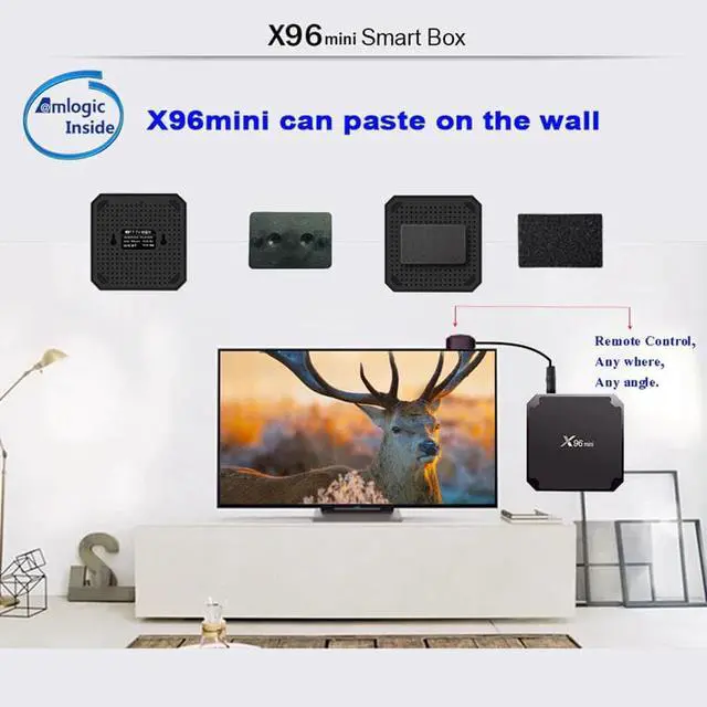 Alt view image 4 of 5 - Mini 4K TV Box Android 7.1.2 Internet Media Player 2.4GHz WiFi 16G EU plug