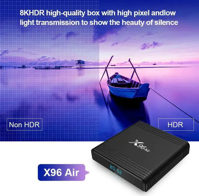 Alt view image 4 of 5 - AIR Amlogic S905X3 Quad Core Android 9.0 TV BOX 2.4G/5G Wifi BT Google Voice 8K Media Player Smart Mini Set Top Box air