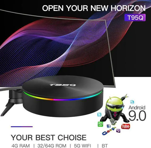 Alt view image 3 of 5 - TV BOX Android 9.0 4GB 32GB 64GB  Smart TV Box Amlogic S905X3 Quad Core 2.4G&5GHz Wifi BT 100M 4K Media Player Set top box