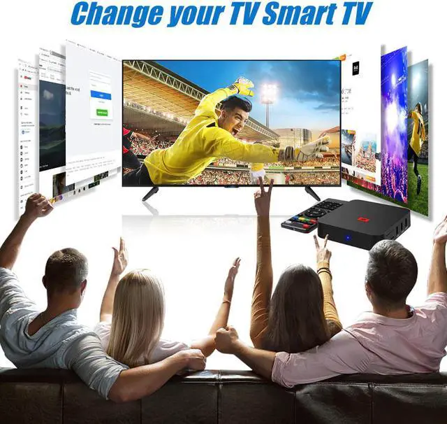 Alt view image 2 of 5 - Android 10.0 TV Box Rockchip RK3229A 2GB RAM 16GB ROM Set Top Box 2.4G/5GHz WiFi 5G Google Play 4K Media Player Smart TV Box