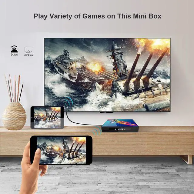 Alt view image 4 of 5 - R3 RK3318 Smart TV Box Android 9.0 4K Set top box 4GB 64GB 32GB 3D USB3.0 Dual Wifi Google PlayStore Youtube 4K TVBOX