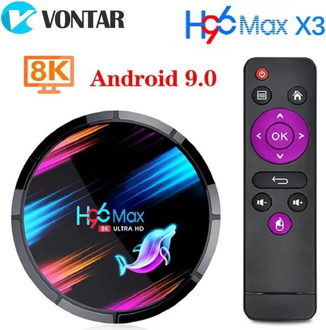 Alt view image 2 of 5 - 2020 H96 MAX X3 Android 9.0 TV Box 4GB 128GB 64GB 32GB Amlogic S905X3 Quad core Wifi 8K H96MAX X3 TVBOX Android Set top box