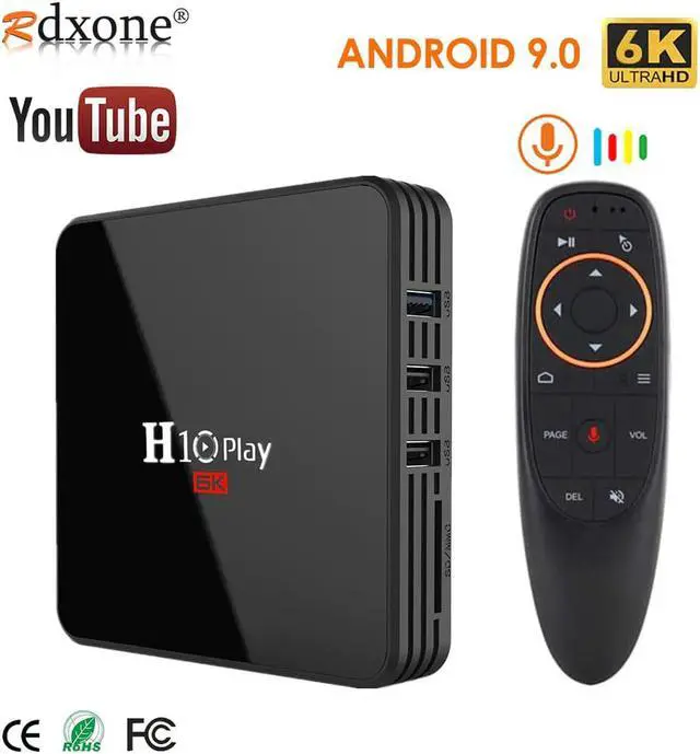 Main image of 9.0 TV Box, AllwinnerH6 Quad-Core , 6K HD Multiple Language Media Player Support 2.4GHz WiFi