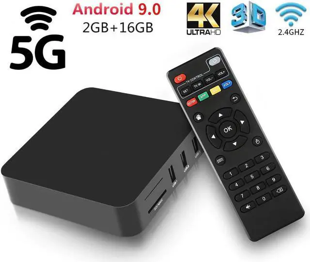 Main image of 9.0 TV Box Rockchip RK3228A Quad Core 2GB 16GB 2.4G/5GHz WiFi 5G 4K Media Player Smart TV Box Set top Box