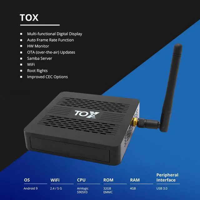 Alt view image 3 of 5 - Android 9.0 4+32GB Smart TV Set-Top Box Quad-Core WiFi 4K Media Player