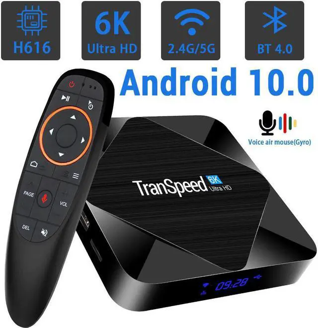 Main image of H616 Android 10.0 TV Box bluetooth 2.4G&5.8G Wifi 6K 3D Youtube 1080P 4K Android TV Set Top Box 4GB 64GB 32G