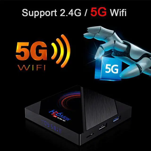 Alt view image 5 of 5 - H96 Max TV Box Android 10.0 H616 Quad Core 4GB 32GB 64GB HD 6K 2.4/5G WIFI Media Player H96Max Smart TV Box Set Top Box