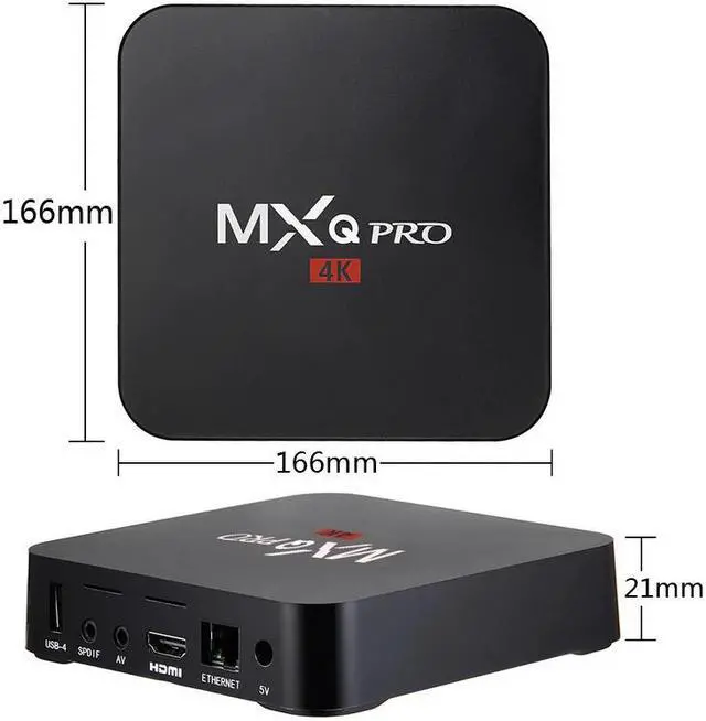 Alt view image 5 of 5 - PRO Android 7.1 4K Android TV Box Smart TV WiFi 2GB 16GB Google Voice TVbox Assistant Youtube Media Player 2.4g Set Top Box