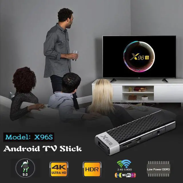 Alt view image 3 of 5 - Stick Android 9.0  Box X96S Amlogic S905Y2 4GB RAM 32GB 5G WiFi BT 4.2  Dongle X96 Mini PC Smart 4K Media Player