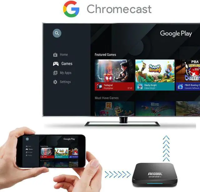 Alt view image 4 of 5 - KM9 Pro Classic Android 10.0 WiFi TV Box Amlogic S905X2 2G RAM 16G ROM 2.4G 4K Google Certified Media Player Console