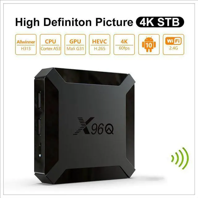Alt view image 3 of 5 - X96Q Smart HD TV Box Android 10.0 Set-Top Box Digital TV Converter Multi-language Smart TV Box