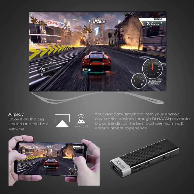 Alt view image 5 of 5 - TV Stick Mini PC TV Box Android 9.0 Amlogic S905Y2 4GB RAM 32GB EMMC BT4.2 4K HD 5G WiFi PK X96 MINI Smart TV Android Box