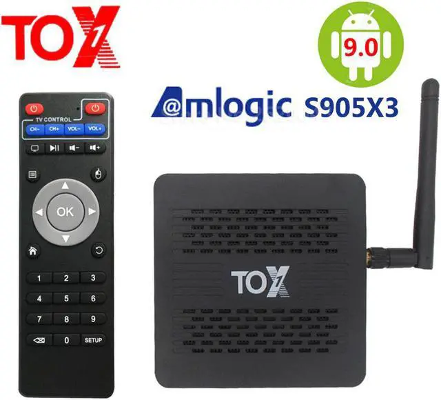 Main image of 2020 TOX1 Amlogic S905X3 Smart Android 9.0 TV Box 4GB RAM 32GB ROM 2.4G 5G WiFi Bluetooth 1000M LAN USB 3.0 4K HD Set top Box