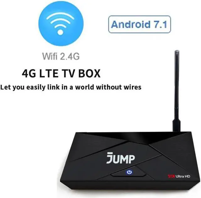 Alt view image 4 of 5 - 4G Lte Android Tv Box Android 7.1 RK3229 1GB DDR3 8GB EMMC Smart Set Top Box 2.4G WiFi Antenna 4k H.265 4G Micro SIM Card Router