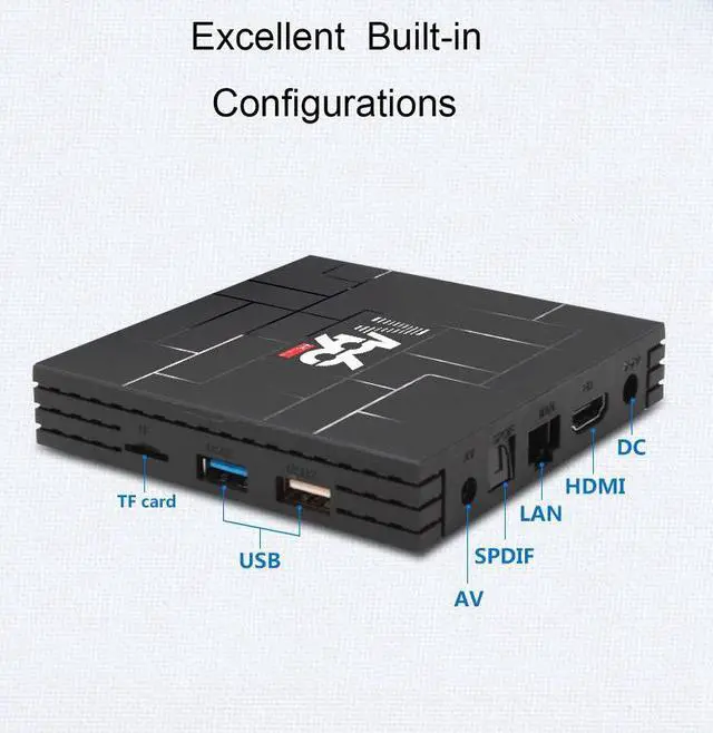 Alt view image 4 of 5 - TV BOX Android 9.0 4G + 32G 5G Dual-Band WiFi Hotspot Set-Top Box TV Box with Infrared Remote Control