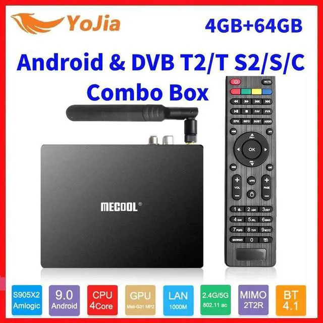 Main image of K7 Smart TV Box Android 9.0 DVB-T2/S2/C Amlogic S905X2 QuadCore 4GB RAM 64GB ROM 4K 2.4/5G Dual WIFI 1000M Set Top Box