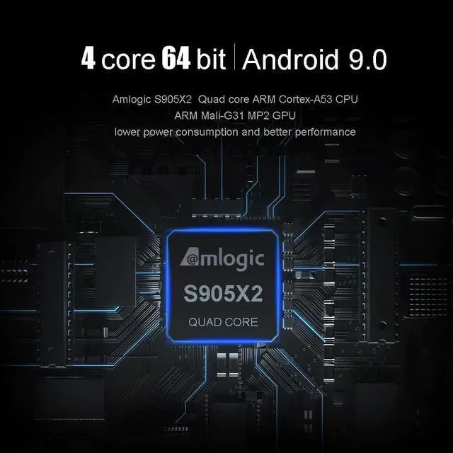 Alt view image 5 of 5 - K7 DVB-S2 DVB-T2 DVB-C Android 9.0 TV Box 4G 64G Amlogic S905X2 2.4G/5G WiFi USB 3.0 Smart TV Box Media Player