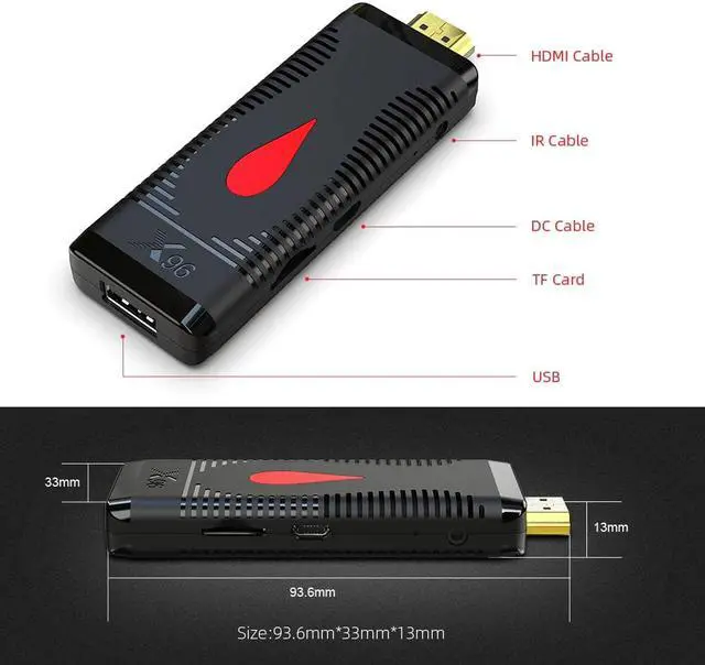 Alt view image 4 of 5 - S400 TV Stick Android 10 Allwinner H313 Quad Core 4K 60fps H.265 2.4G Wifi Google Player Youtube 2GB 16GB TV Box