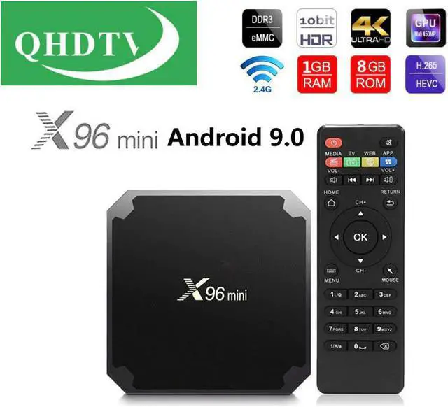 Main image of QHDTV Android X96 Mini TV BOX  AMLOGIC S905W QUAD CORE X96MINI leadcool QHDTV Android Set-top box