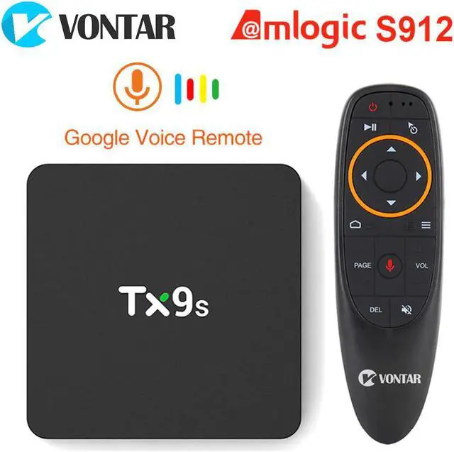Main image of S912 TX9S Smart Android TV Box OctaCore Set Top Box 2GB 8GB 4K 60fps 2.4G Wifi TVBOX Youtube Google Media Player
