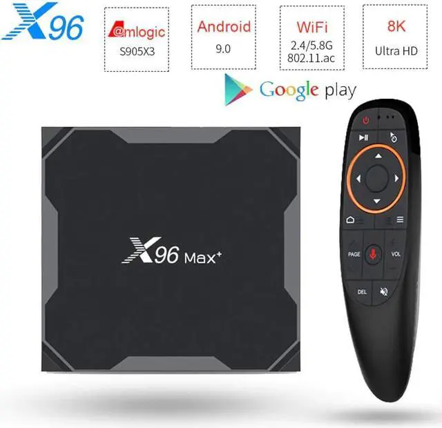 Main image of 9.0 TV BOX X96 MAX Plus Amlogice S905X3 4GB 64GB 8K 1000M Medie Player 2.4G&5G Dual WIFI Set Top Box TV