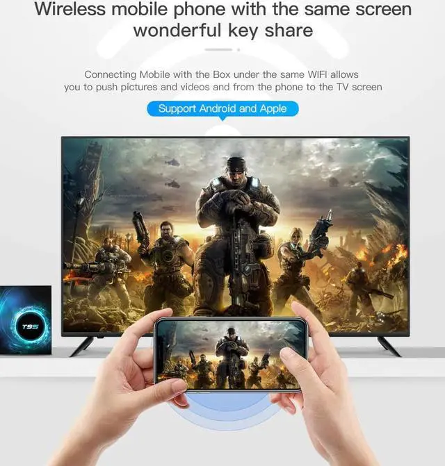 Alt view image 5 of 5 - Smart TV Box Android 10.0 4GB 32GB 64GB 6K 3D Media Player Youtube tvbox WiFi Set Top Box USB Smart TVBOX for Home